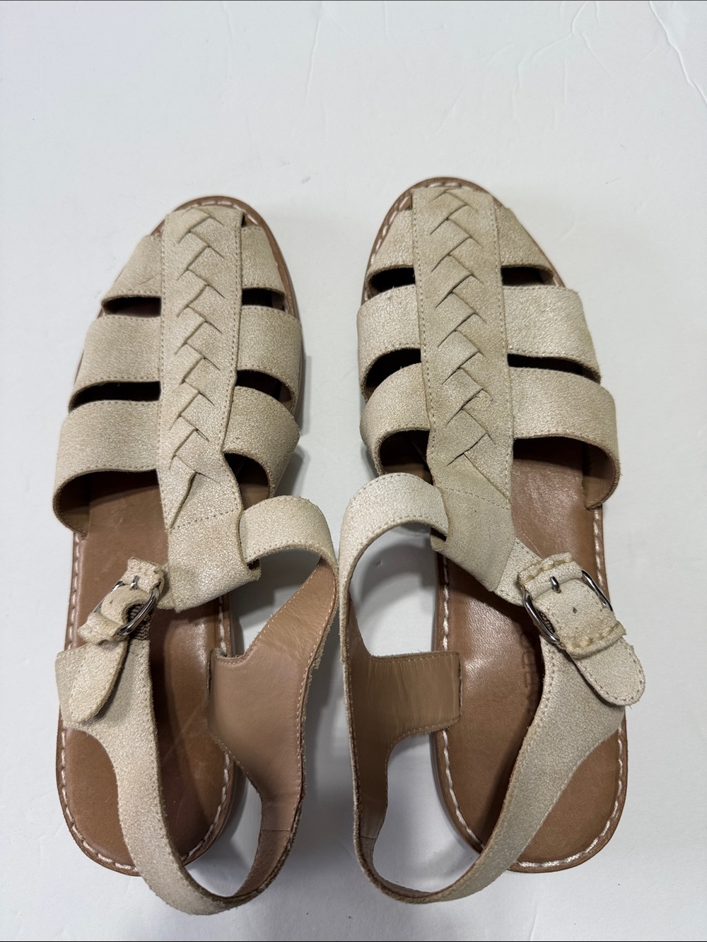 Bernardo Pippa Sand Leather Fisherman Sandals Women’s Size 10M - Picture 8 of 15